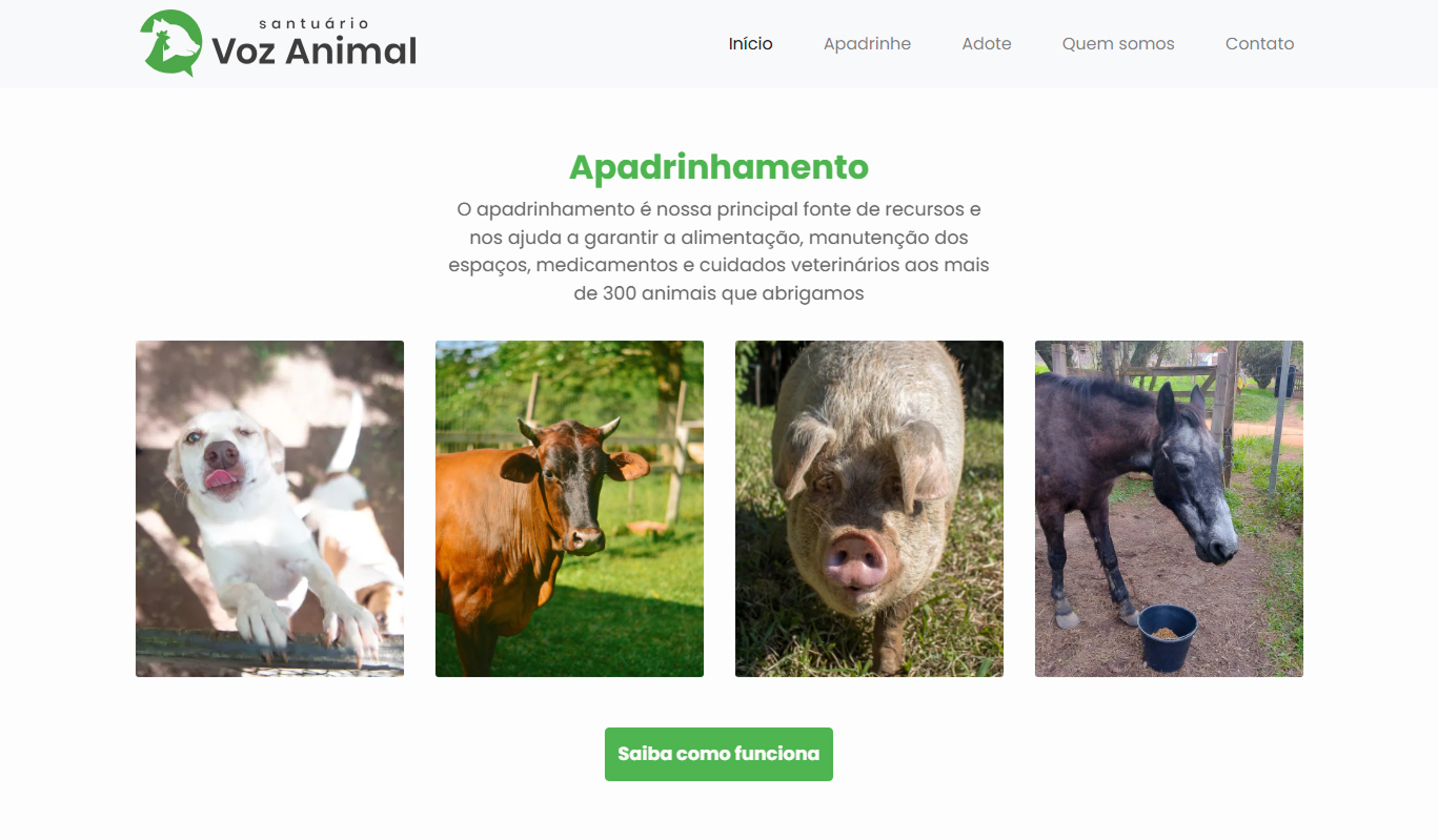 Santuário Voz Animal Website
